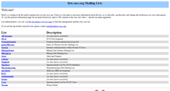 Desktop Screenshot of lists.sucs.org